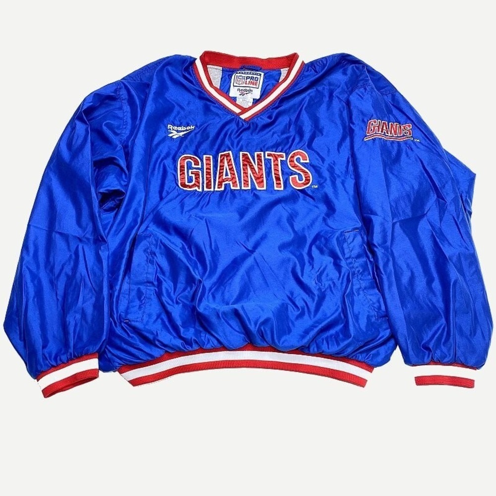 VTG‎ New York Giants NFL Pro Line Reebok Pullover 2XL Logo Football Team